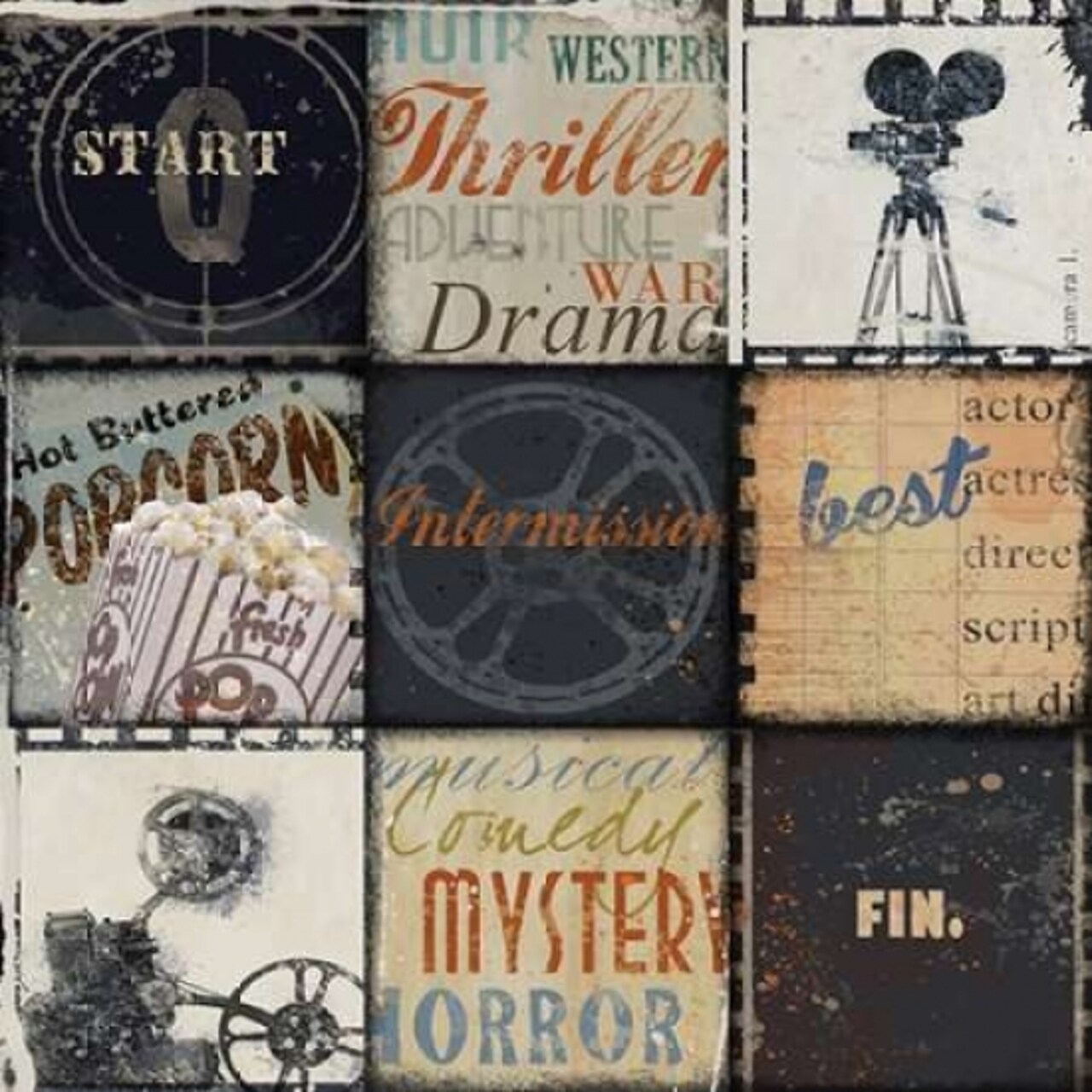 CINEMA 9 PATCH Poster Print by Eric Yang - Item # VARPDXEY25070